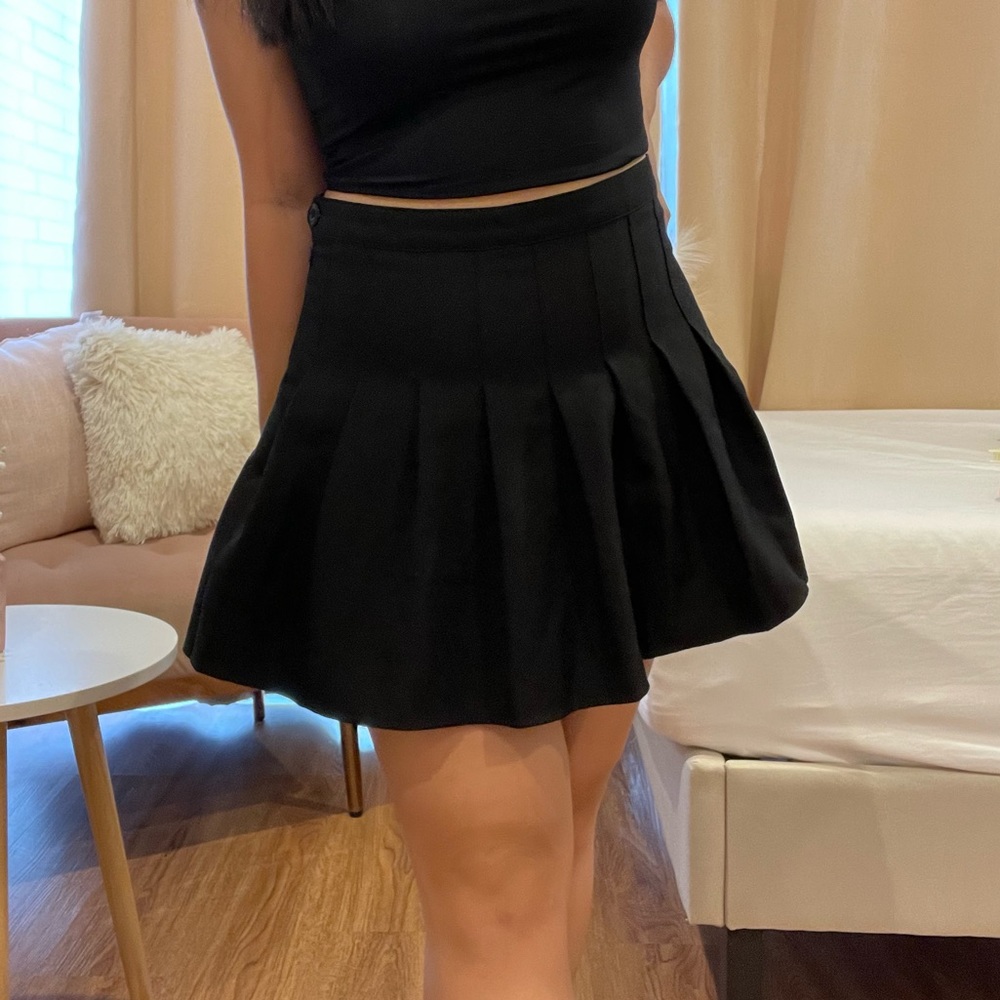 Pleated Mini Skirt